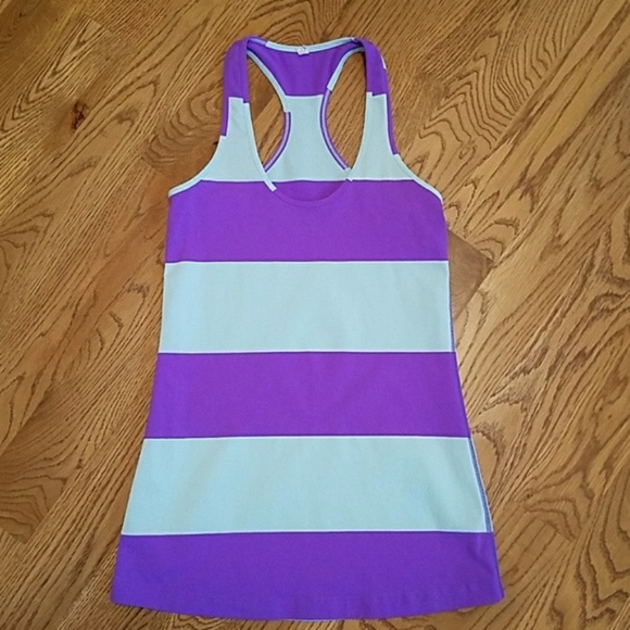 Lululemon Purple & Turquoise Tank - Size 6 - Picture 1 of 2